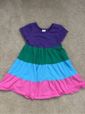 Hanna Andersson Color Block Twirl Dress